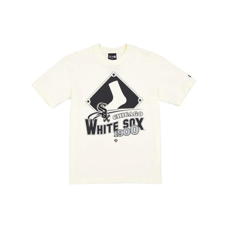 Chicago White Sox Retro Chrome White T-Shirt sold by New Era