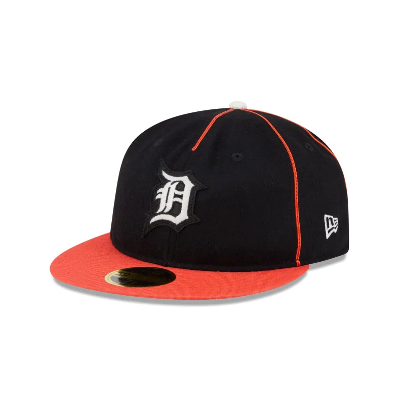 Detroit Tigers Felt Logo Retro Crown 59FIFTY Fitted Hat sold by New Era