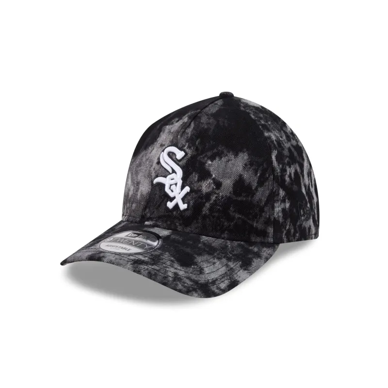 Chicago White Sox Bleached Denim 9TWENTY A-Frame Adjustable Hat sold by New Era