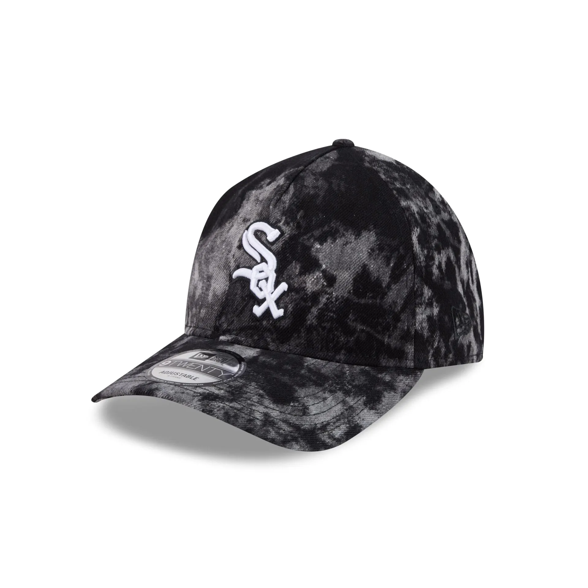 Chicago White Sox Bleached Denim 9TWENTY A-Frame Adjustable Hat sold by New Era