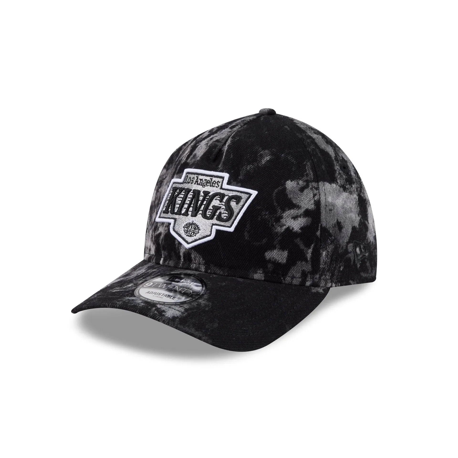 Los Angeles Kings Bleached Denim 9TWENTY A-Frame Adjustable Hat sold by New Era