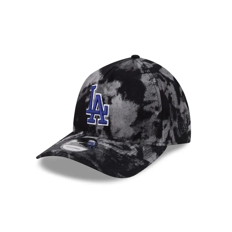 Los Angeles Dodgers Bleached Denim 9TWENTY A-Frame Adjustable Hat sold by New Era
