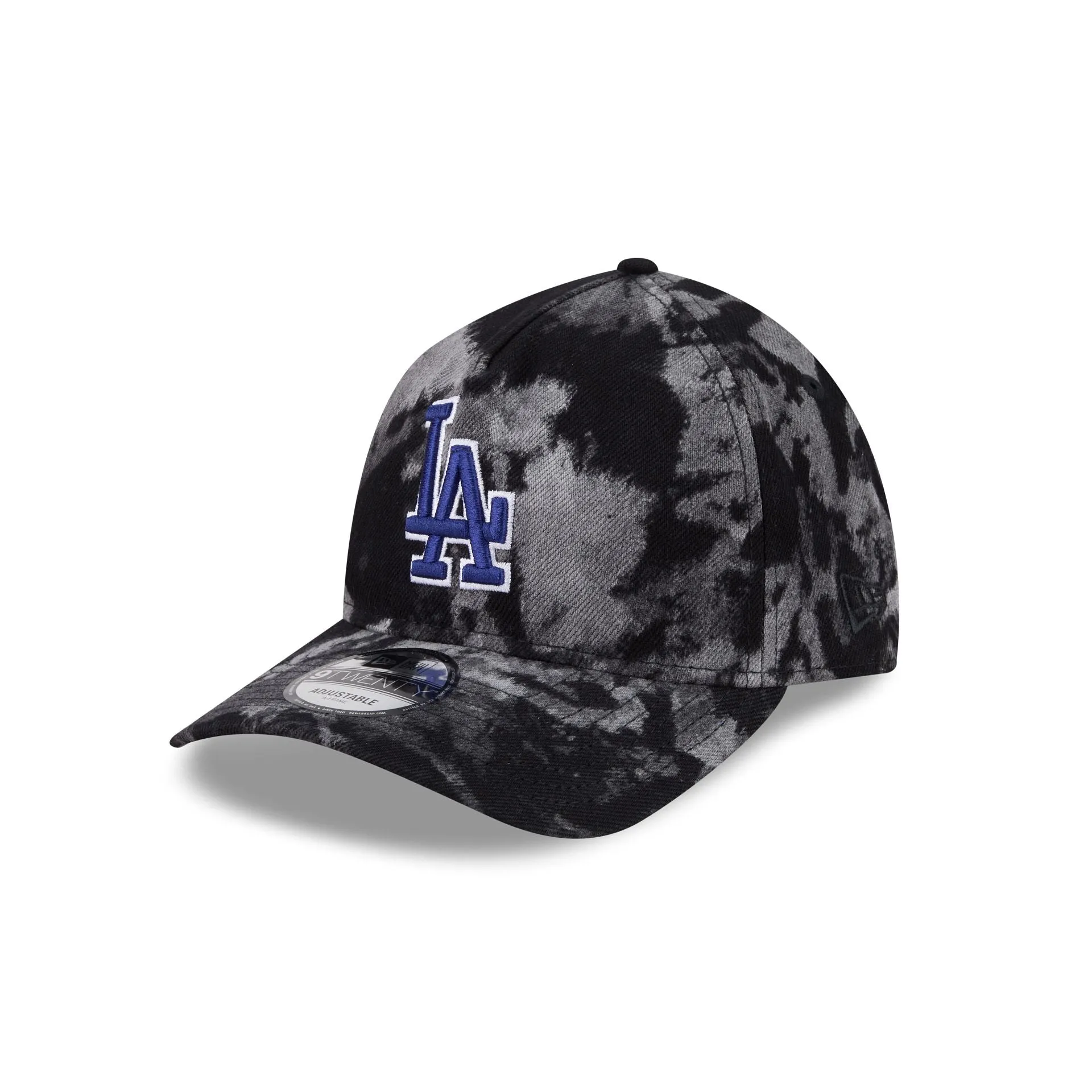 Los Angeles Dodgers Bleached Denim 9TWENTY A-Frame Adjustable Hat sold by New Era
