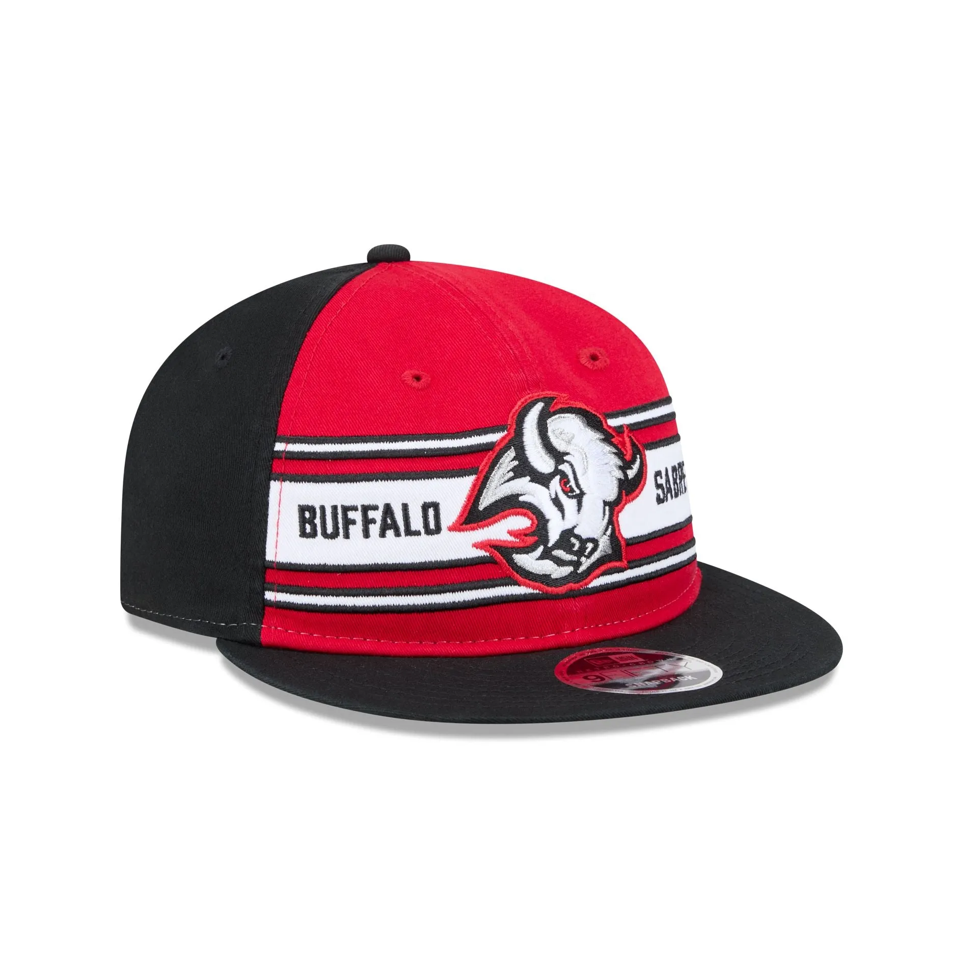 Buffalo Sabres Team Stripes Retro Crown 9FIFTY Snapback Hat sold by New Era product image thumbnail 3