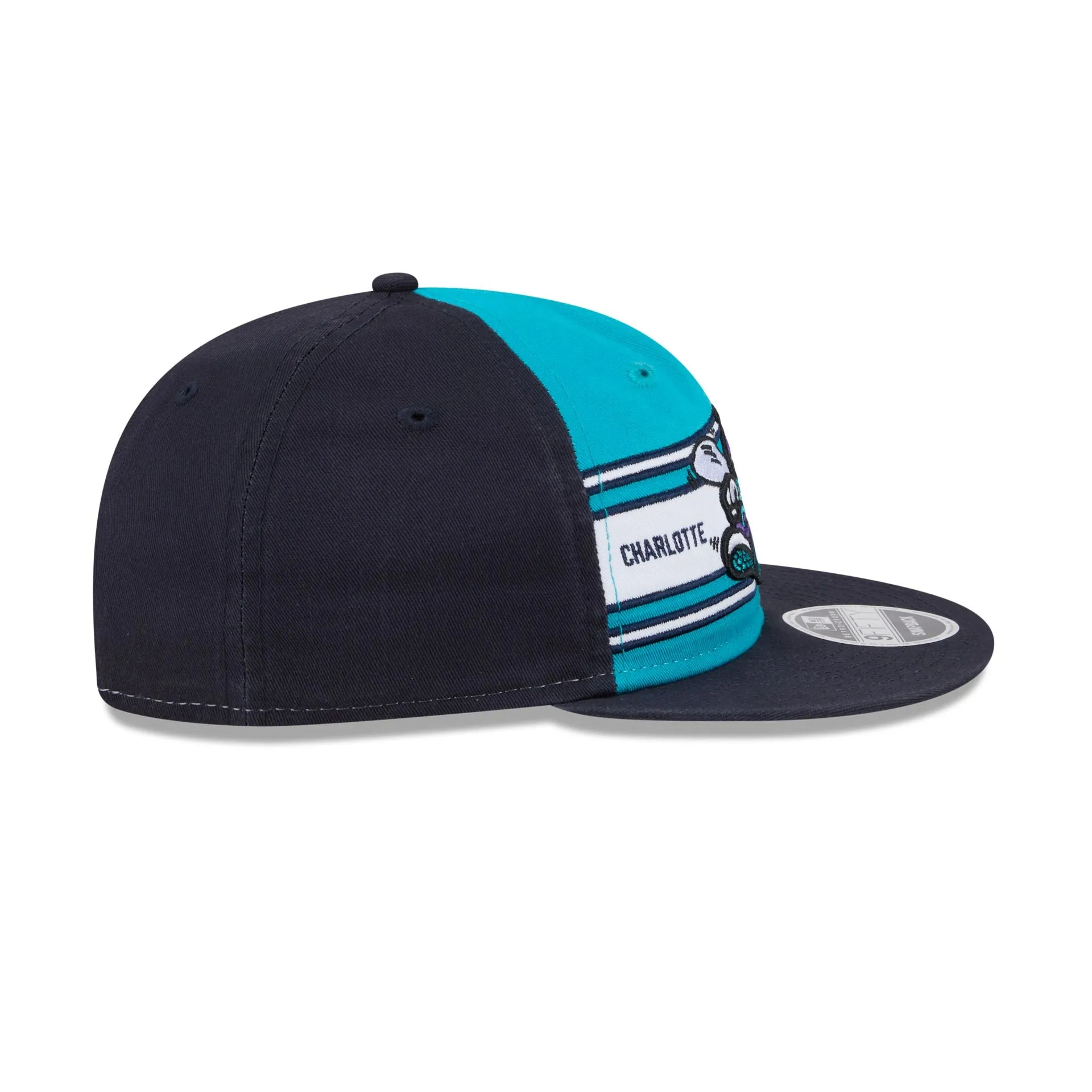 Charlotte Hornets Team Stripes Retro Crown 9FIFTY Snapback Hat sold by New Era product image thumbnail 5