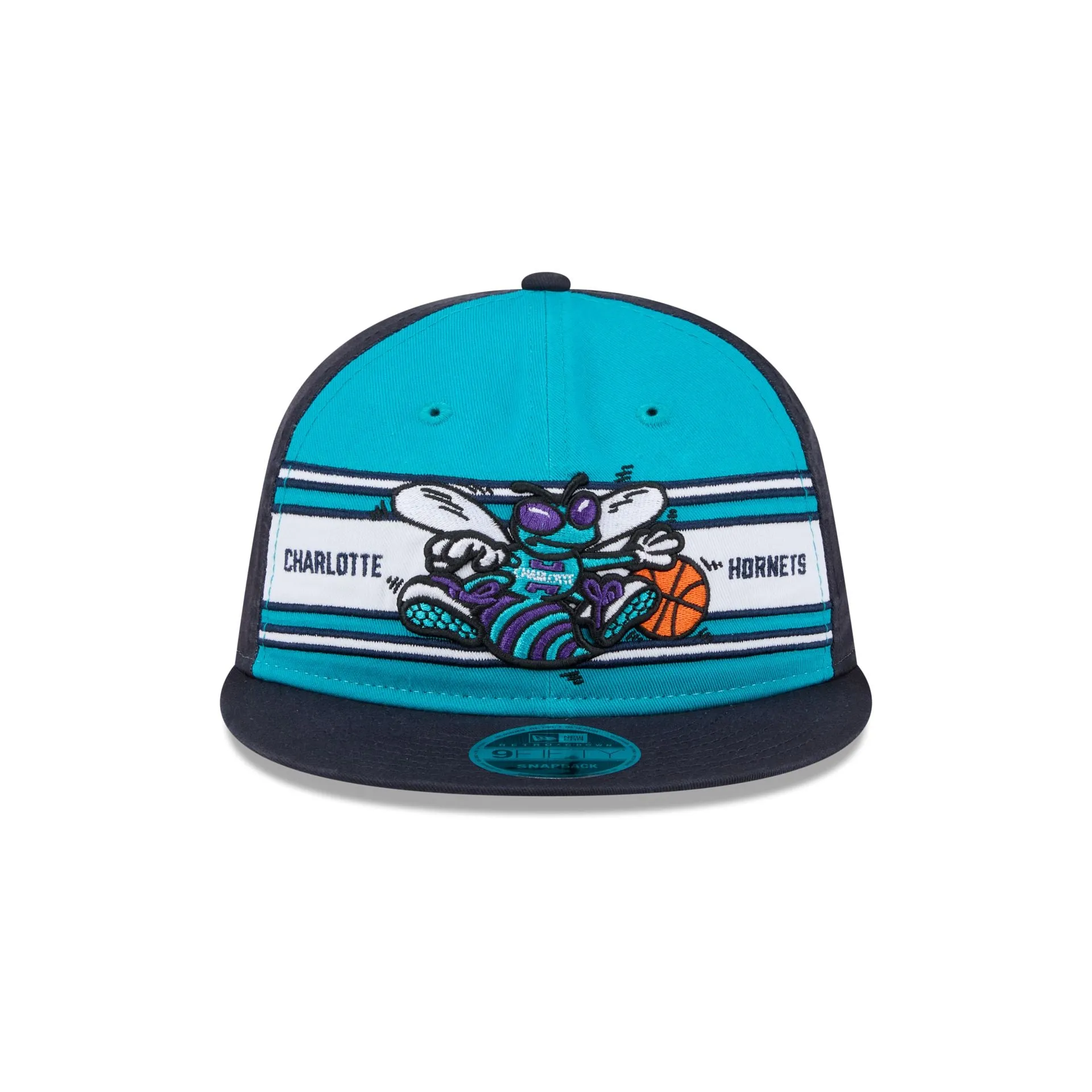 Charlotte Hornets Team Stripes Retro Crown 9FIFTY Snapback Hat sold by New Era product image thumbnail 2