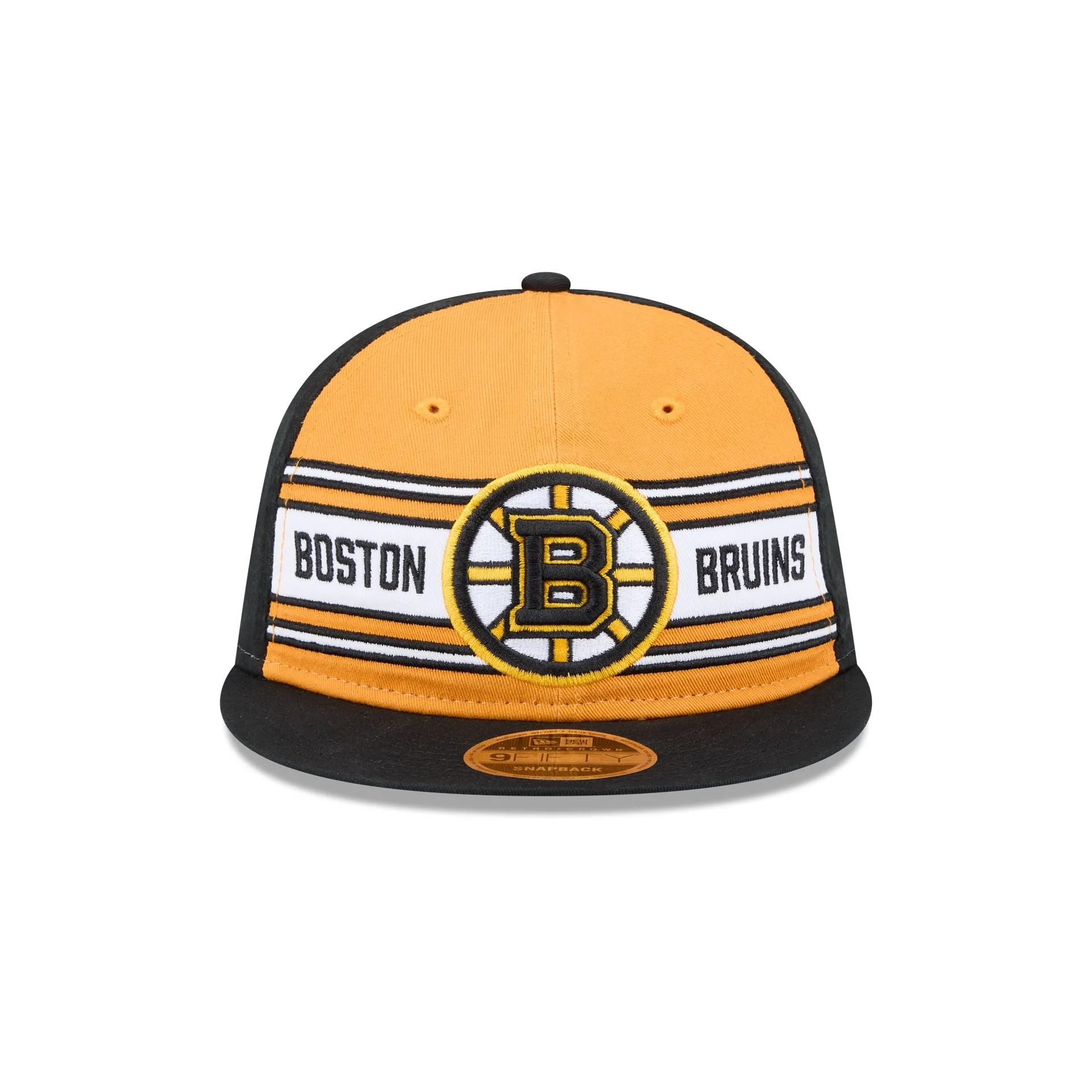 Boston Bruins Team Stripes Retro Crown 9FIFTY Snapback Hat sold by New Era product image thumbnail 2