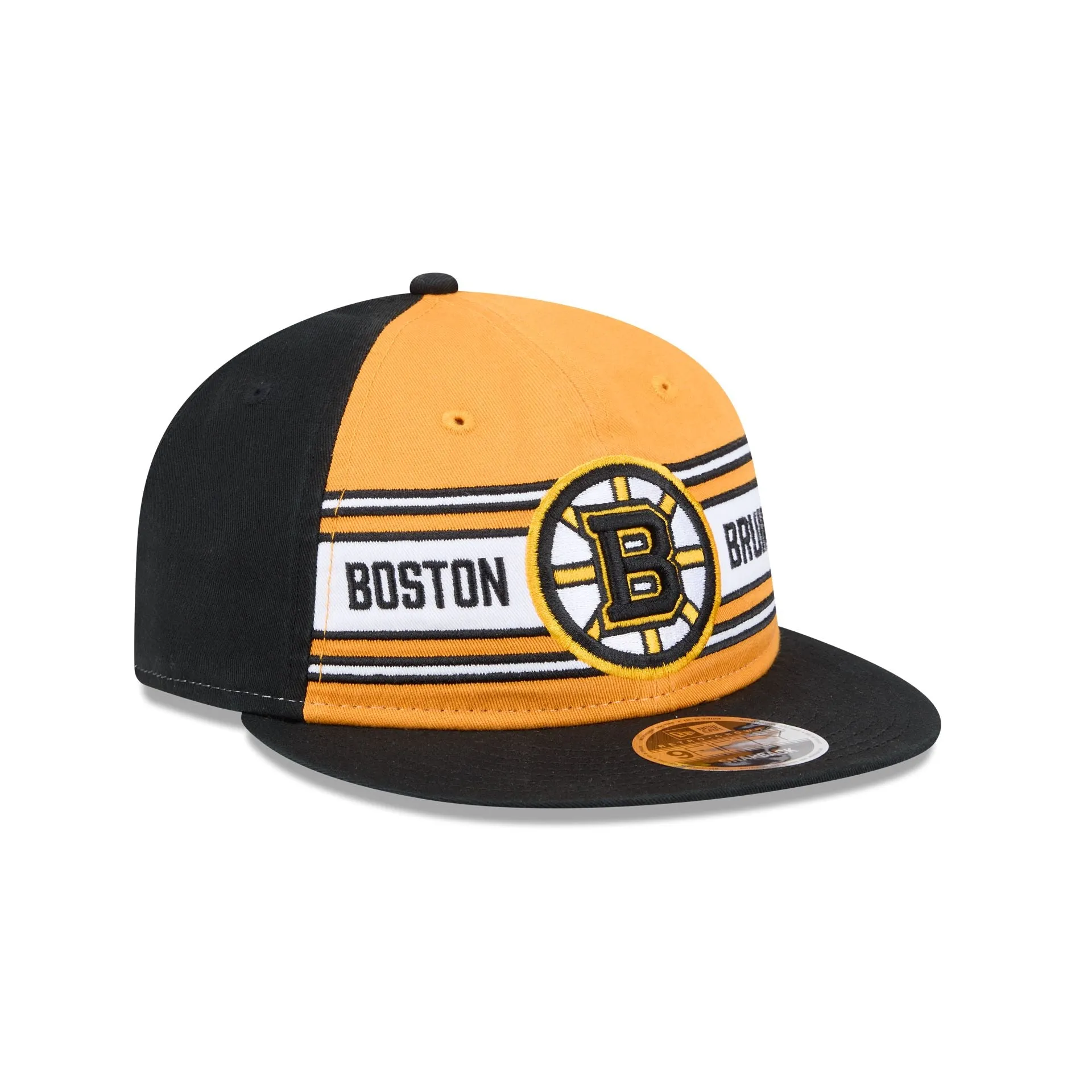 Boston Bruins Team Stripes Retro Crown 9FIFTY Snapback Hat sold by New Era product image thumbnail 3