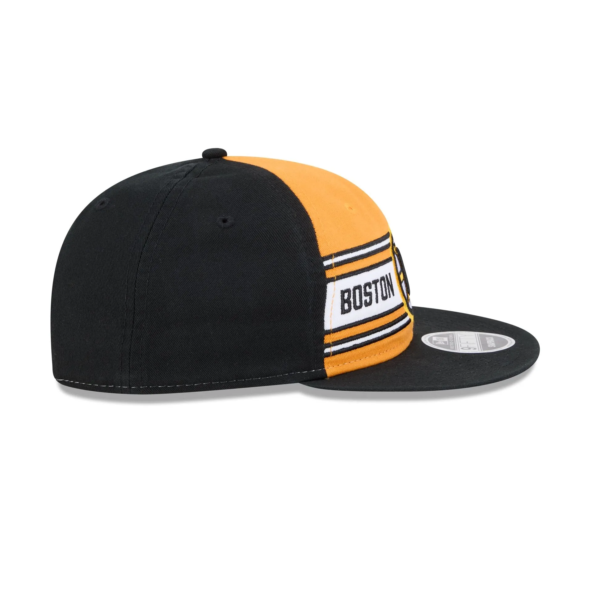Boston Bruins Team Stripes Retro Crown 9FIFTY Snapback Hat sold by New Era product image thumbnail 5