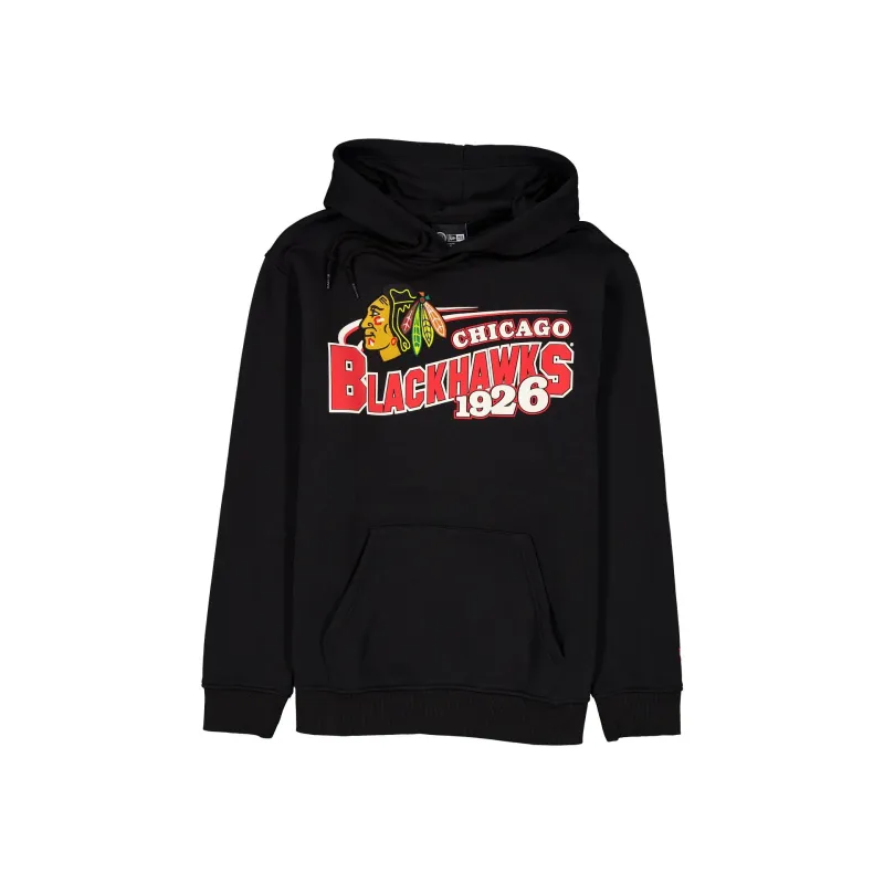 Chicago Blackhawks Retro Black Hoodie sold by New Era