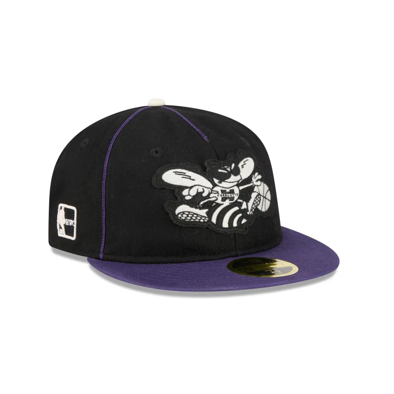 Charlotte Hornets Felt Logo Retro Crown 59FIFTY Fitted Hat sold by New Era