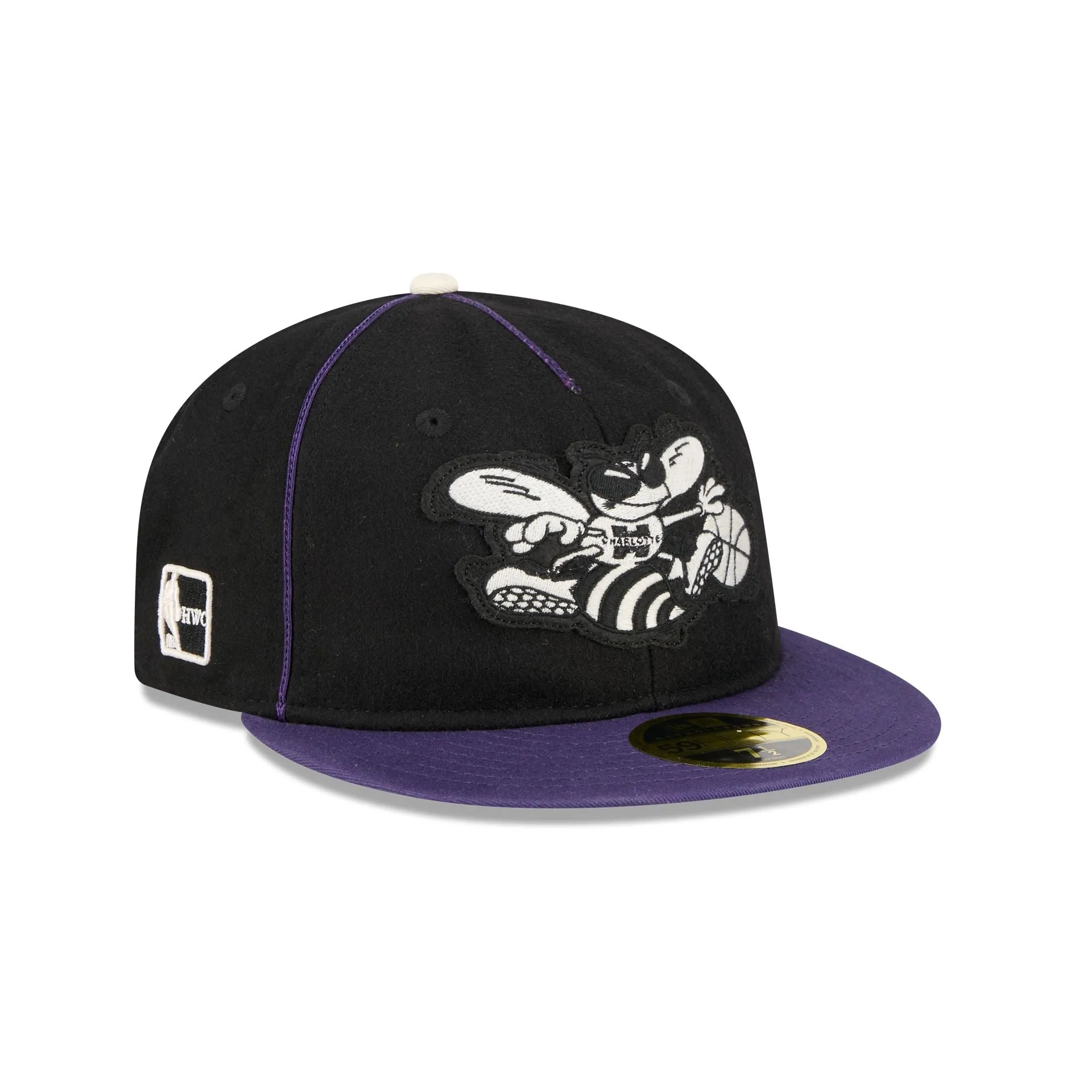 Charlotte Hornets Felt Logo Retro Crown 59FIFTY Fitted Hat sold by New Era