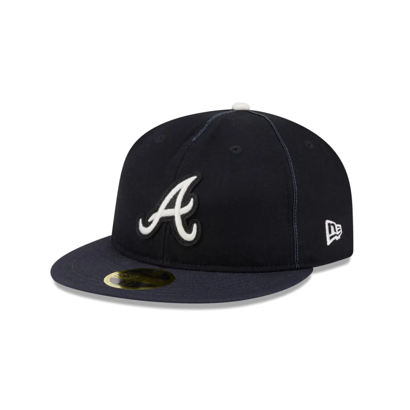 Atlanta Braves Felt Logo Retro Crown 59FIFTY Fitted Hat sold by New Era