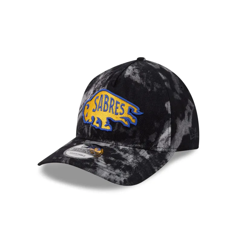 Buffalo Sabres Bleached Denim 9TWENTY A-Frame Adjustable Hat sold by New Era