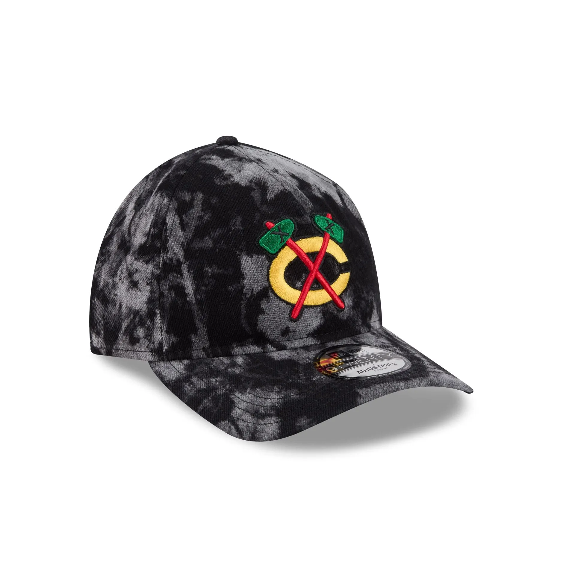 Chicago Blackhawks Bleached Denim 9TWENTY A-Frame Adjustable Hat sold by New Era product image thumbnail 3