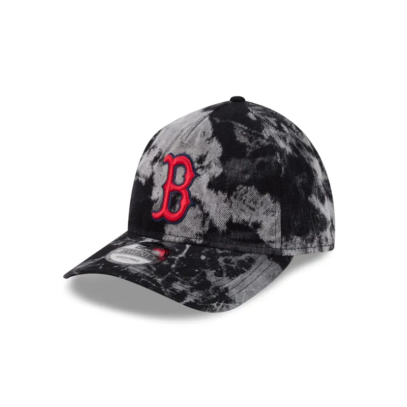 Boston Red Sox Bleached Denim 9TWENTY A-Frame Adjustable Hat sold by New Era