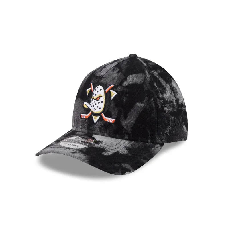 Anaheim Ducks Bleached Denim 9TWENTY A-Frame Adjustable Hat sold by New Era