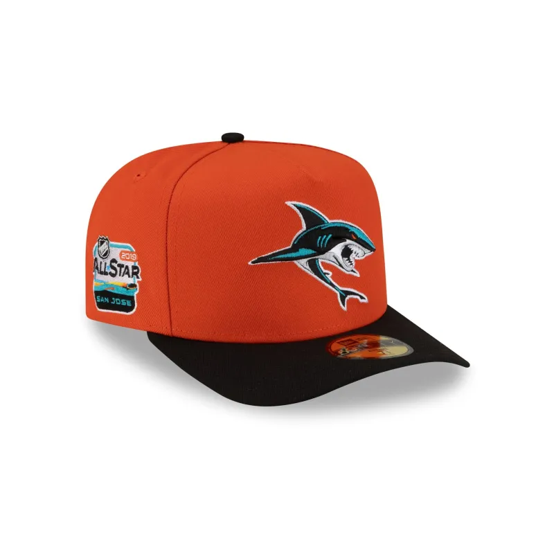 Just Caps All-Star Game San Jose Sharks 59FIFTY A-Frame Fitted Hat sold by New Era