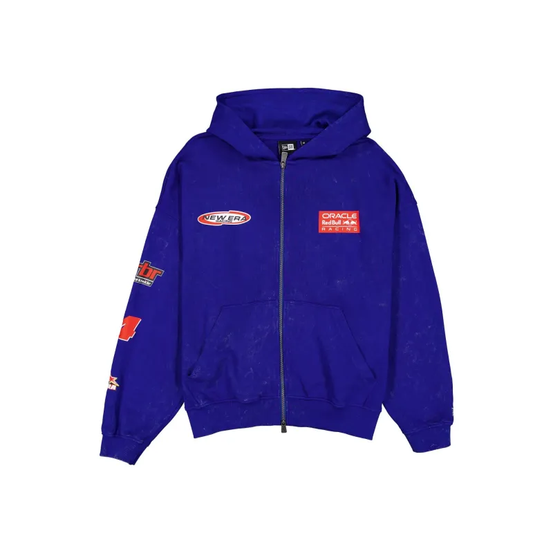 Oracle Red Bull Racing Graphic Blue Full-Zip Hoodie sold by New Era