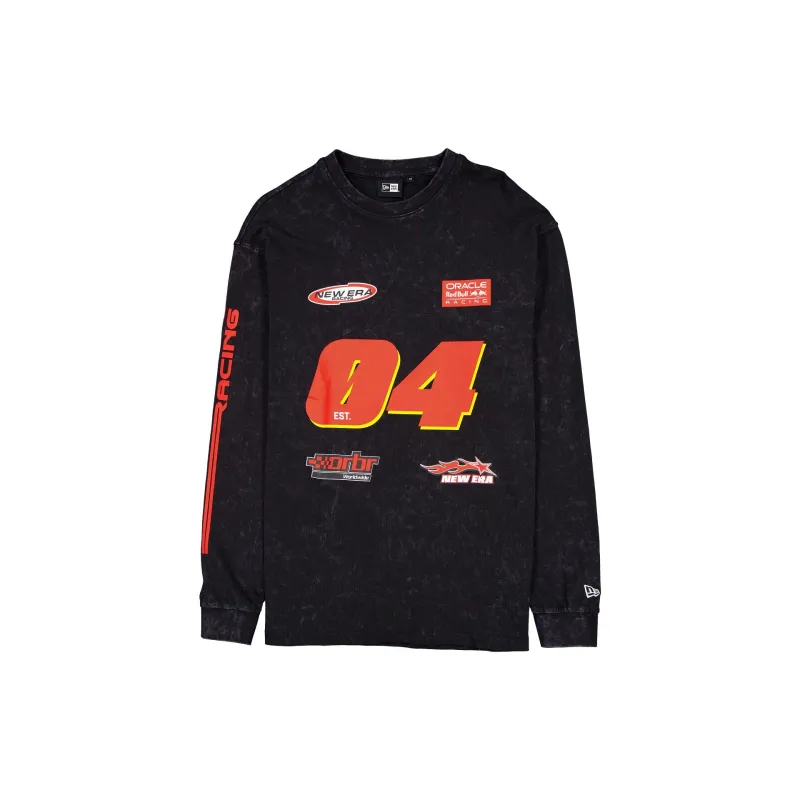Oracle Red Bull Racing Graphic Black Long-Sleeve T-Shirt made by New Era