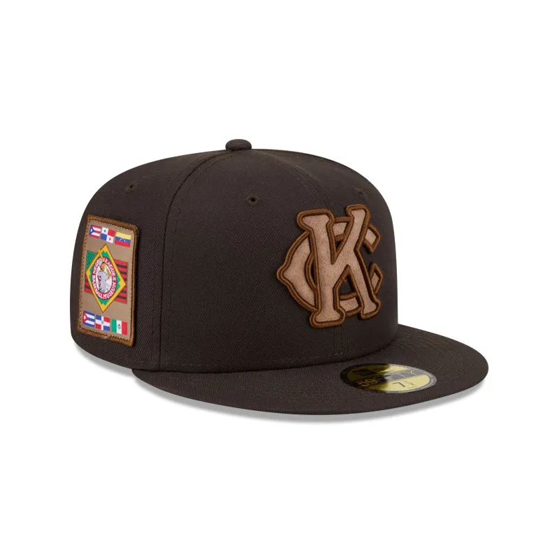 Kansas City Monarchs Brown Suede 59FIFTY Fitted Hat sold by New Era