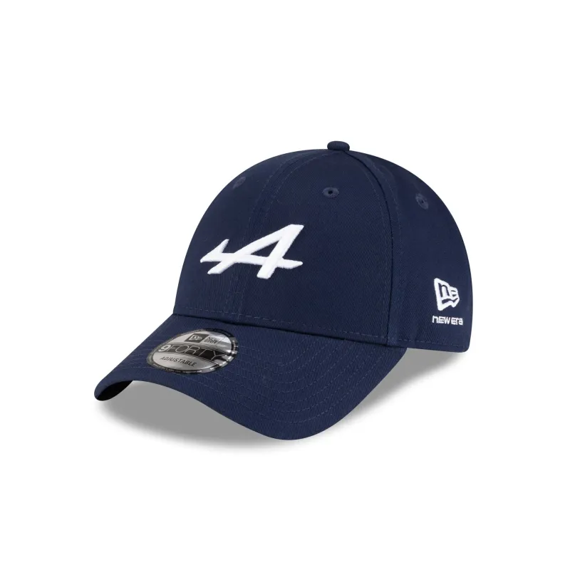BWT Alpine F1 Team Essential Navy 9FORTY Snapback Hat made by New Era