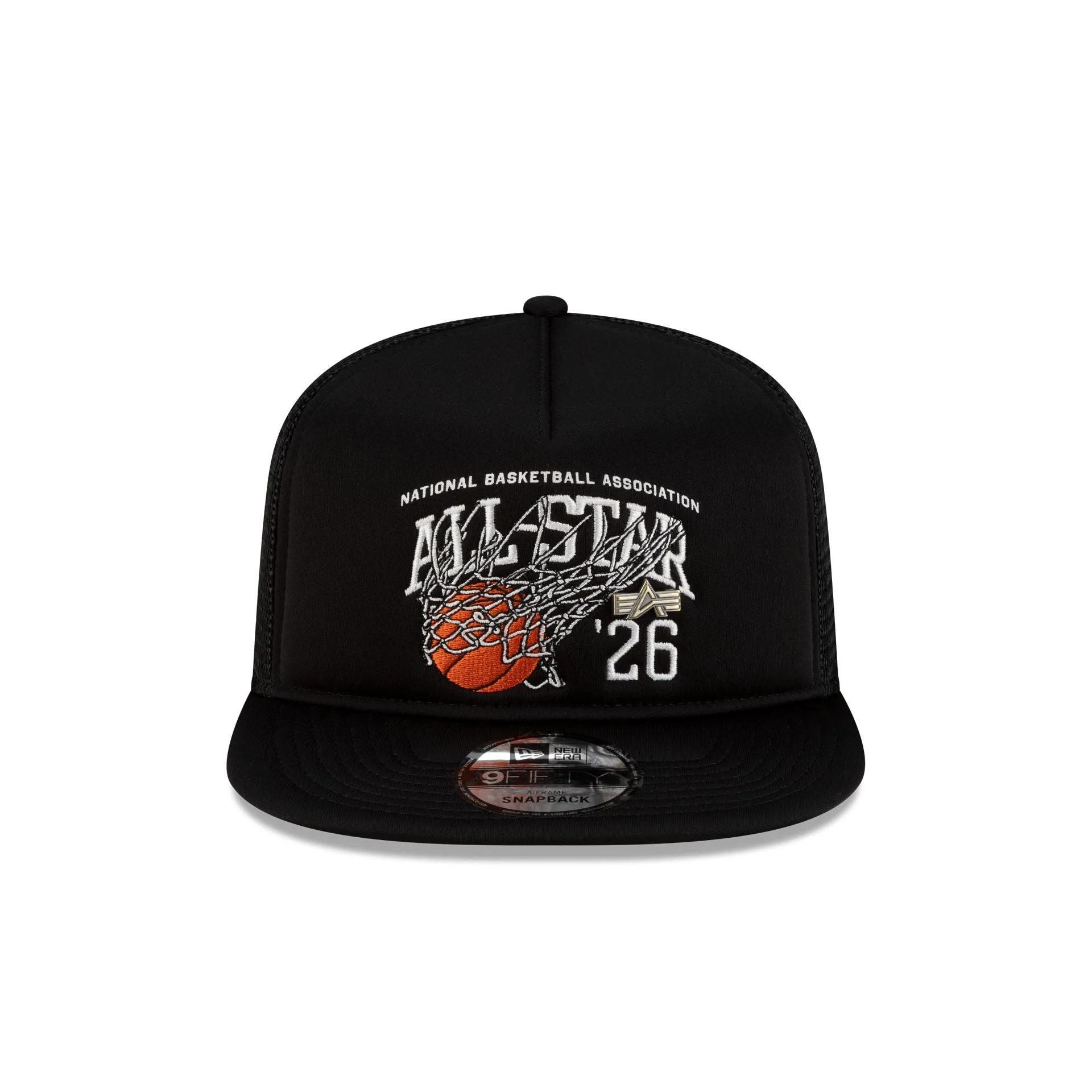 Alpha Industries 2026 NBA All-Star Game Black 9FIFTY A-Frame Trucker Hat sold by New Era product image thumbnail 2