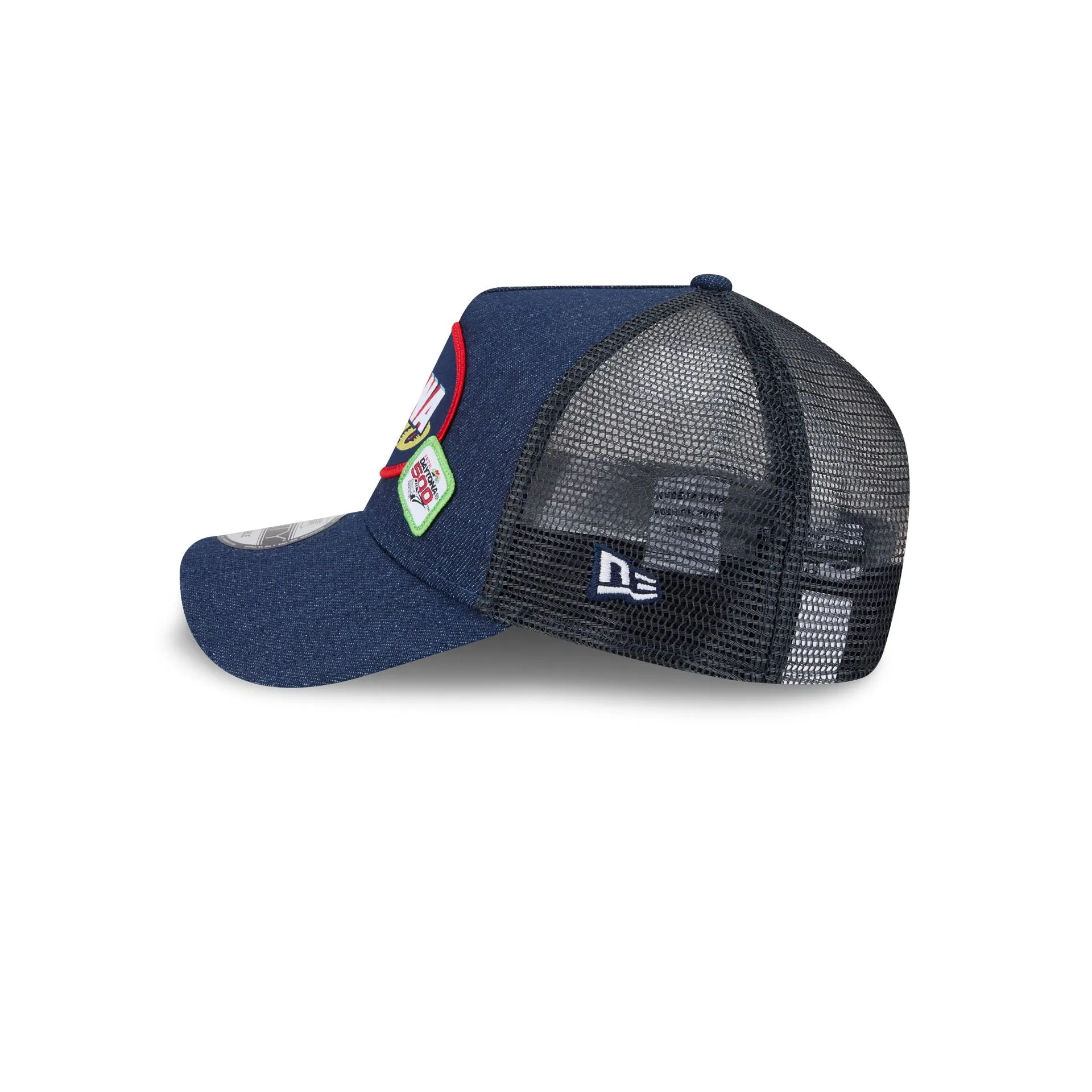 NASCAR DAYTONA 500 Denim 9FORTY A-Frame Trucker Hat sold by New Era product image thumbnail 4