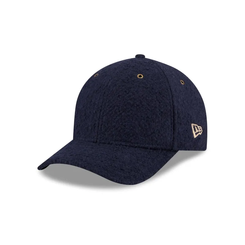 New Era Cap Brushed Wool Navy 9FORTY M-Crown Adjustable Hat sold by New Era