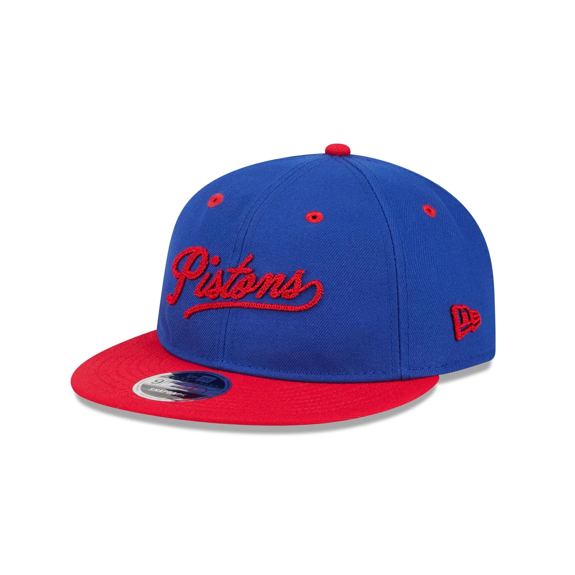 Detroit Pistons Chainstitch Script Retro Crown 9FIFTY Snapback Hat sold by New Era product image thumbnail 3