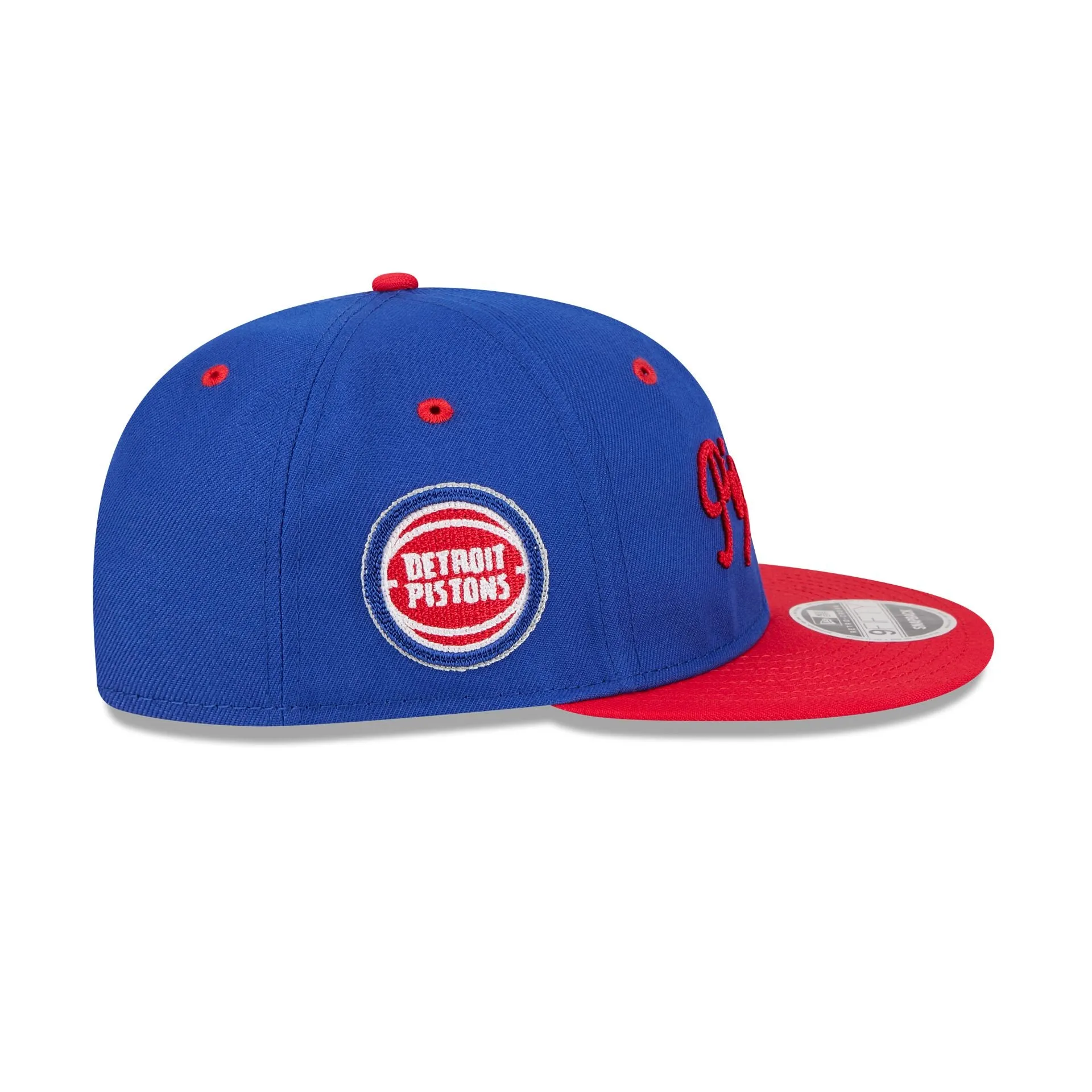Detroit Pistons Chainstitch Script Retro Crown 9FIFTY Snapback Hat sold by New Era product image thumbnail 4
