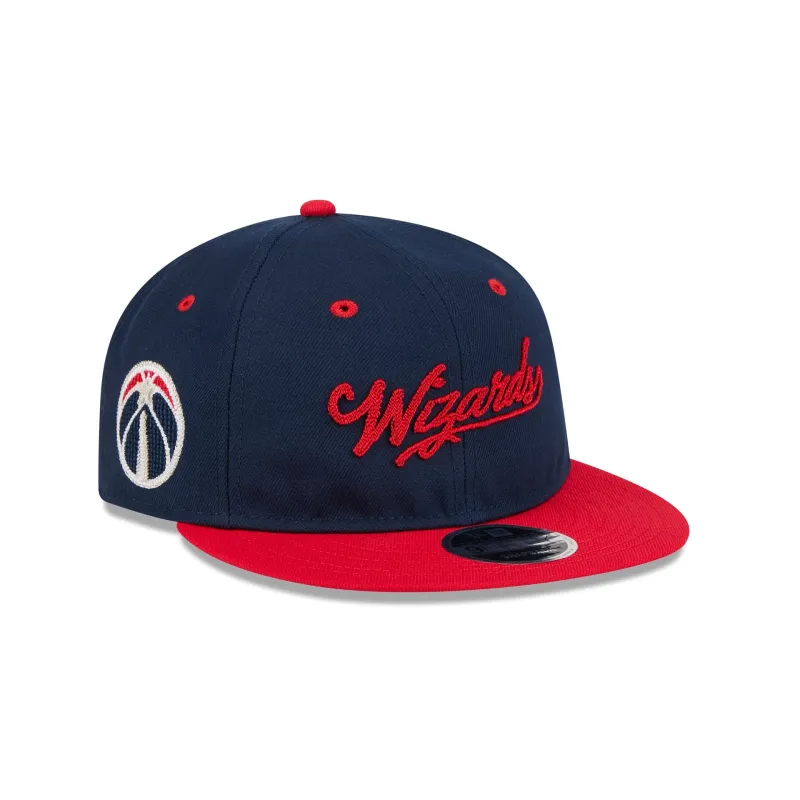 Washington Wizards Chainstitch Script Retro Crown 9FIFTY Snapback Hat made by New Era