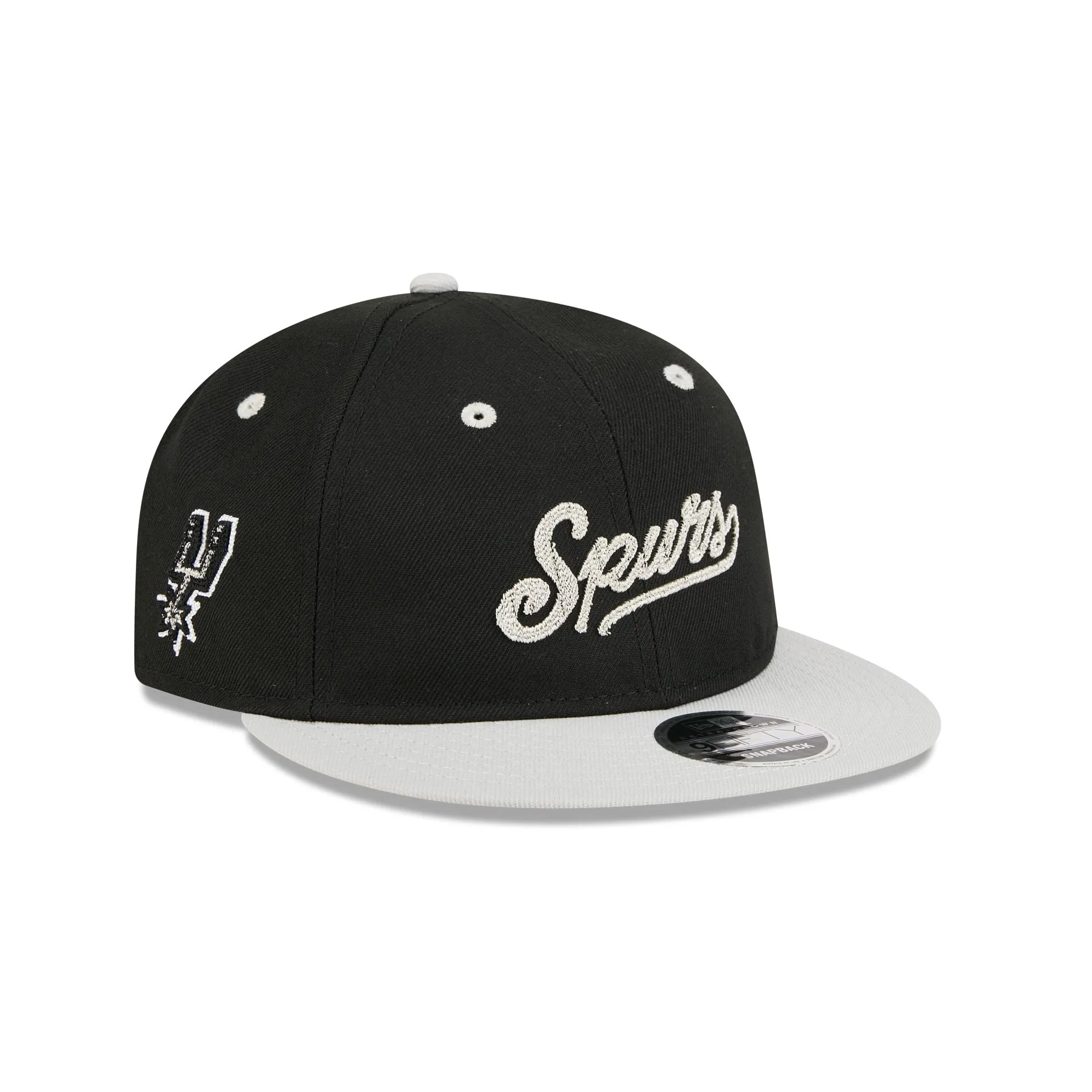 San Antonio Spurs Chainstitch Script Retro Crown 9FIFTY Snapback Hat sold by New Era