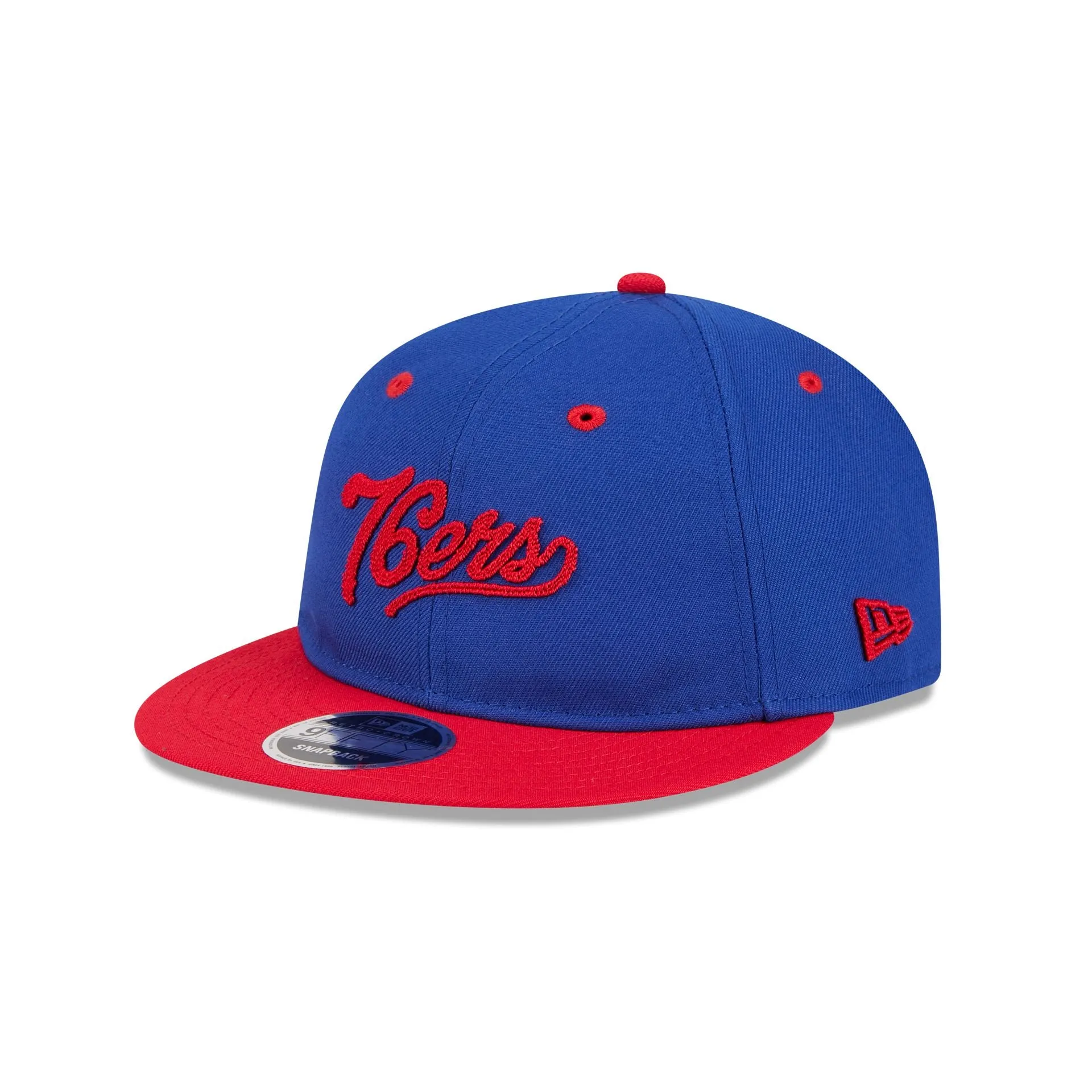 Philadelphia 76ers Chainstitch Script Retro Crown 9FIFTY Snapback Hat sold by New Era product image thumbnail 3