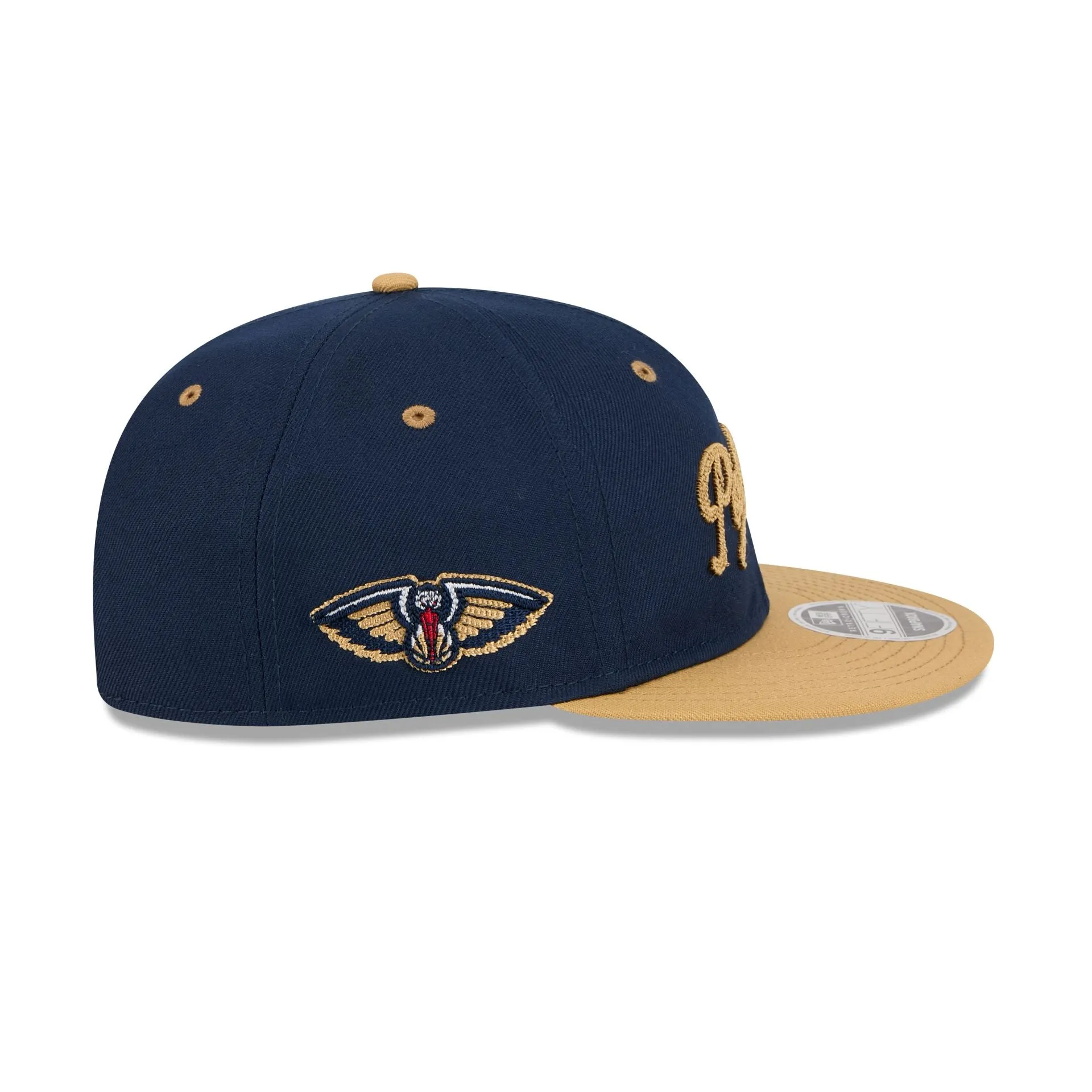 New Orleans Pelicans Chainstitch Script Retro Crown 9FIFTY Snapback Hat sold by New Era product image thumbnail 4