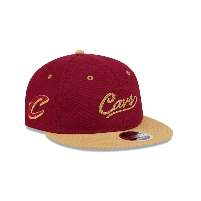 Cleveland Cavaliers Chainstitch Script Retro Crown 9FIFTY Snapback Hat made by New Era