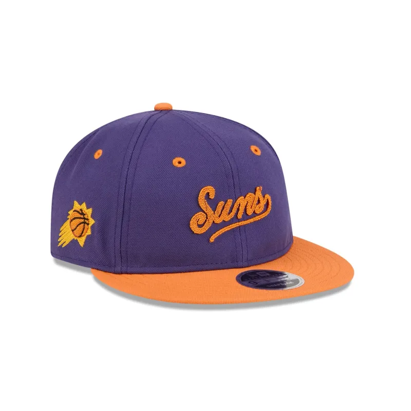 Phoenix Suns Chainstitch Script Retro Crown 9FIFTY Snapback Hat sold by New Era