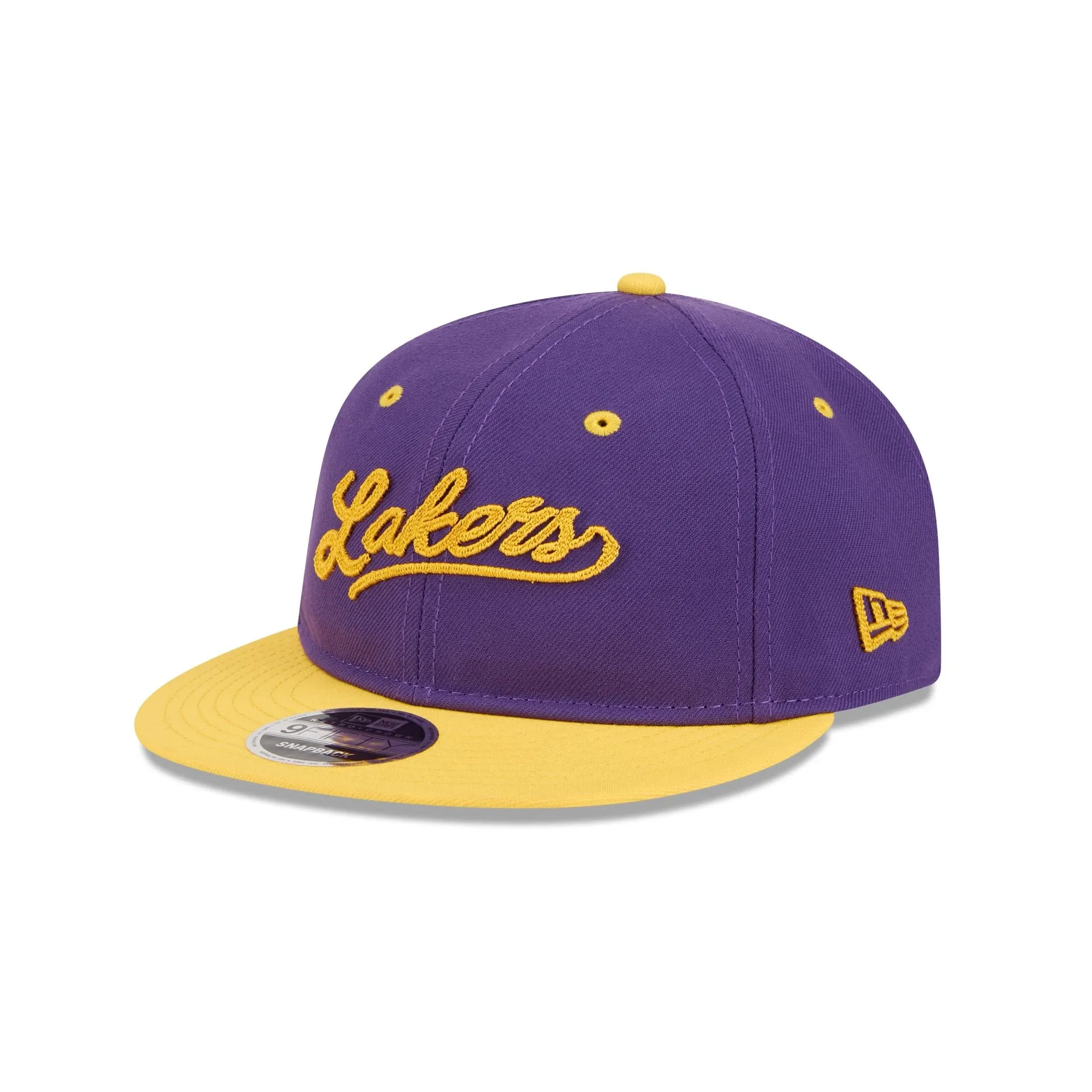 Los Angeles Lakers Chainstitch Script Retro Crown 9FIFTY Snapback Hat sold by New Era product image thumbnail 3