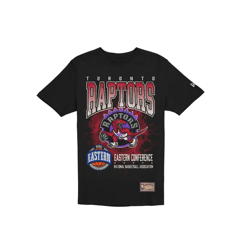 Toronto Raptors 1995-2007 Hardwood Classics Black T-Shirt sold by New Era