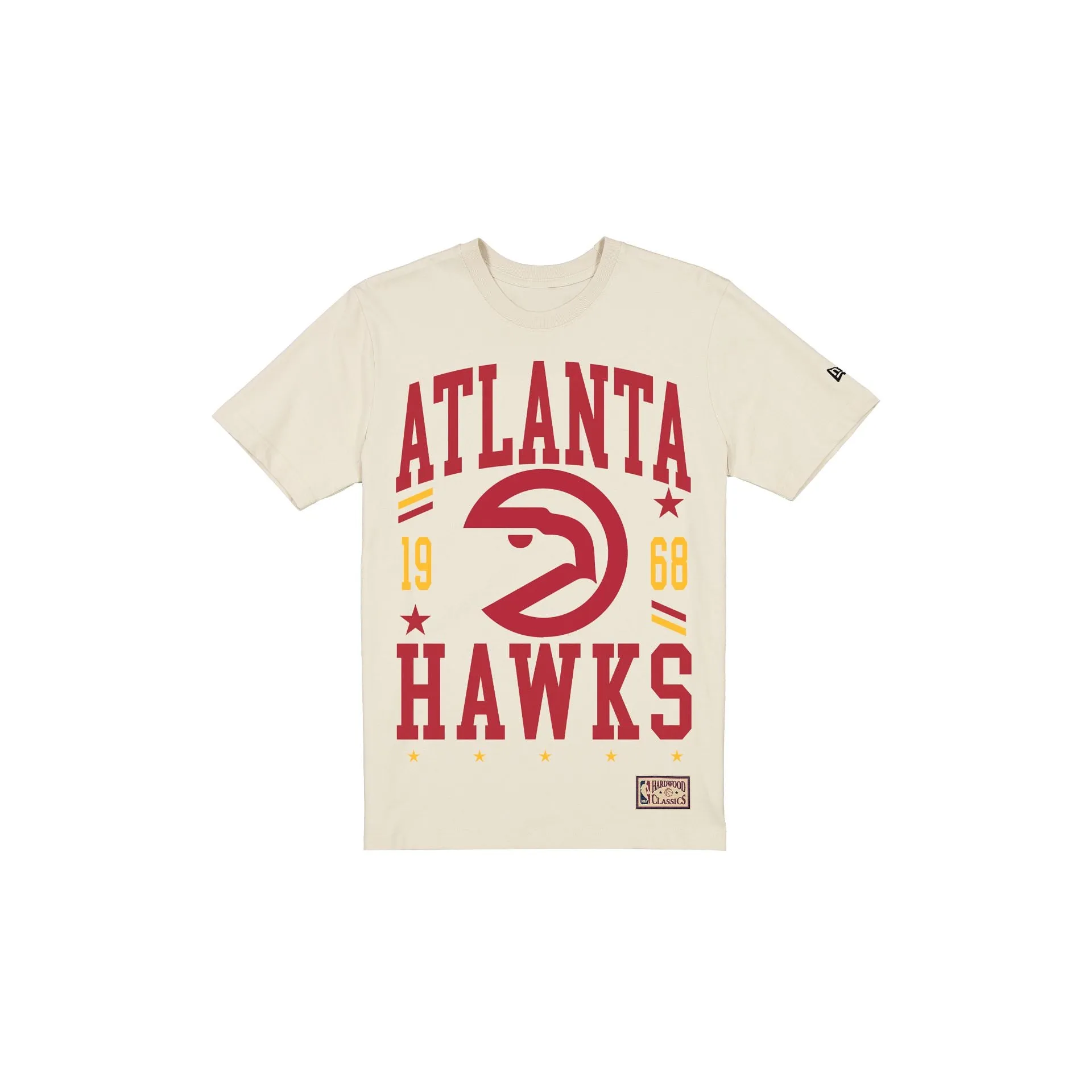 Atlanta Hawks 1972-1995 Hardwood Classics Chrome White T-Shirt sold by New Era