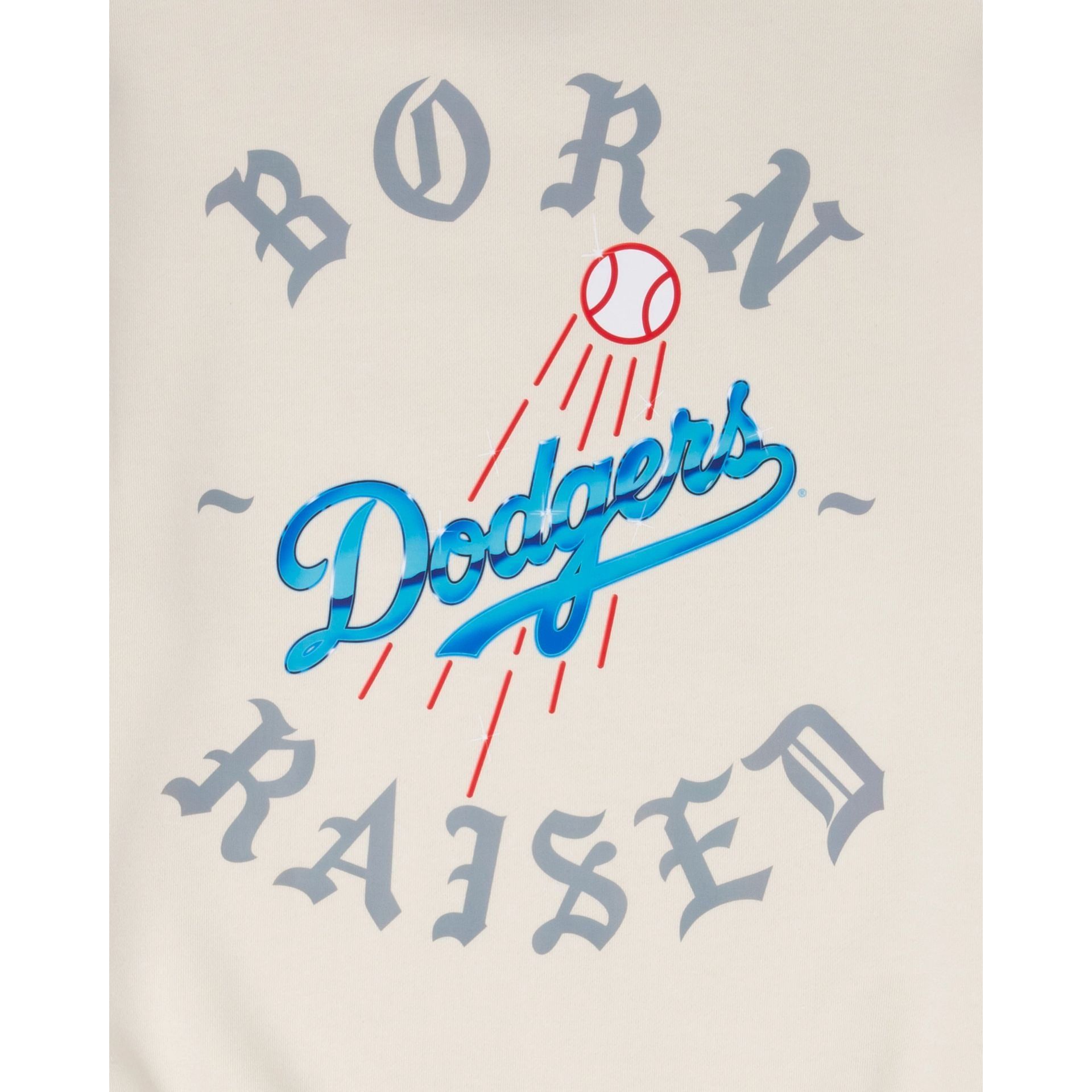 Born X Raised Los Angeles Dodgers White Crewneck sold by New Era product image thumbnail 4
