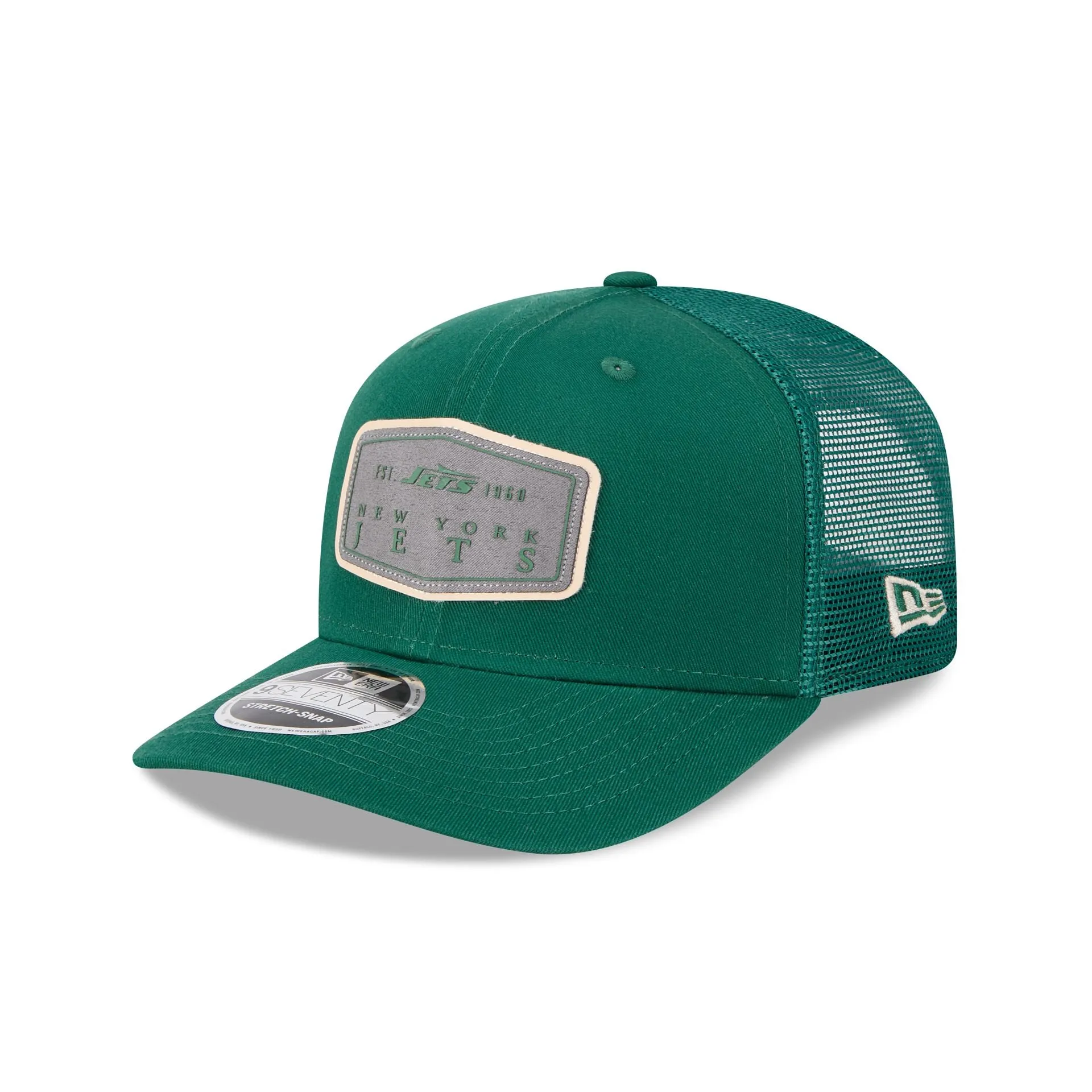 New York Jets Labeled 9SEVENTY Stretch-Snap Hat sold by New Era