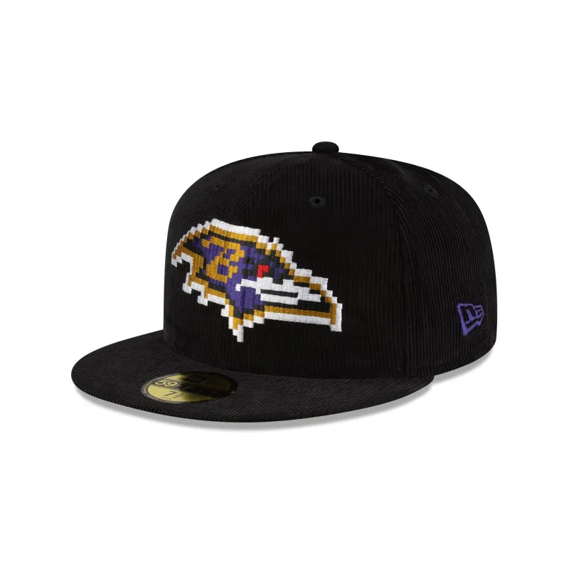 Just Caps NFL Pixelated Baltimore Ravens 59FIFTY Fitted Hat sold by New Era
