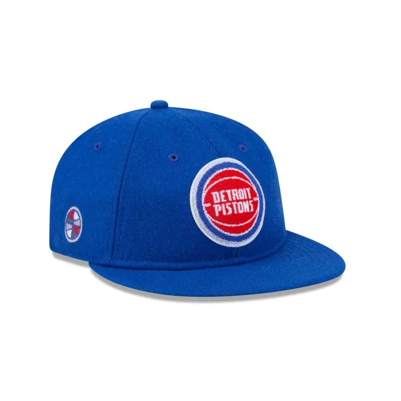 Detroit Pistons Chenille Woven Retro Crown 9FIFTY Adjustable Hat made by New Era