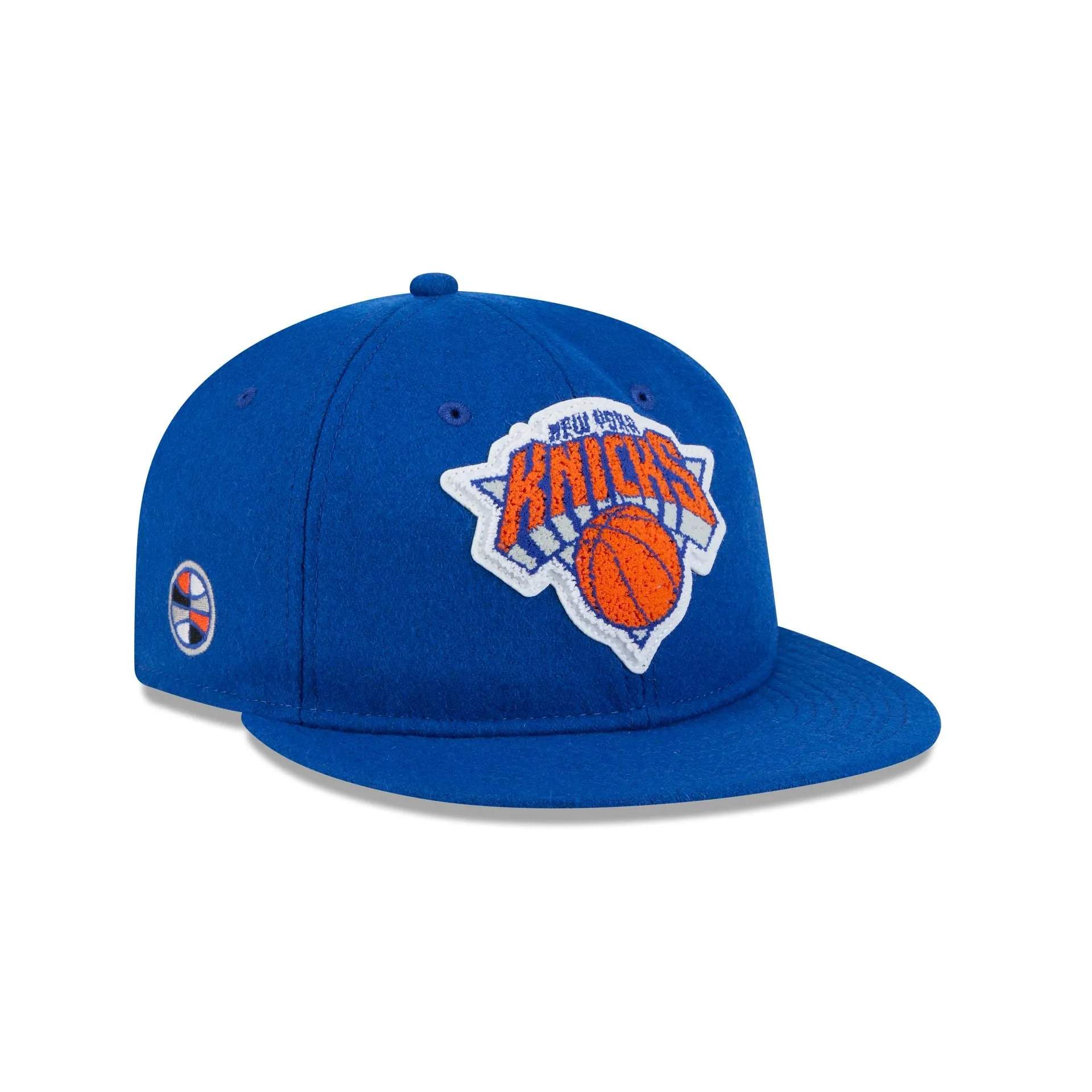 New York Knicks Chenille Woven Retro Crown 9FIFTY Adjustable Hat sold by New Era