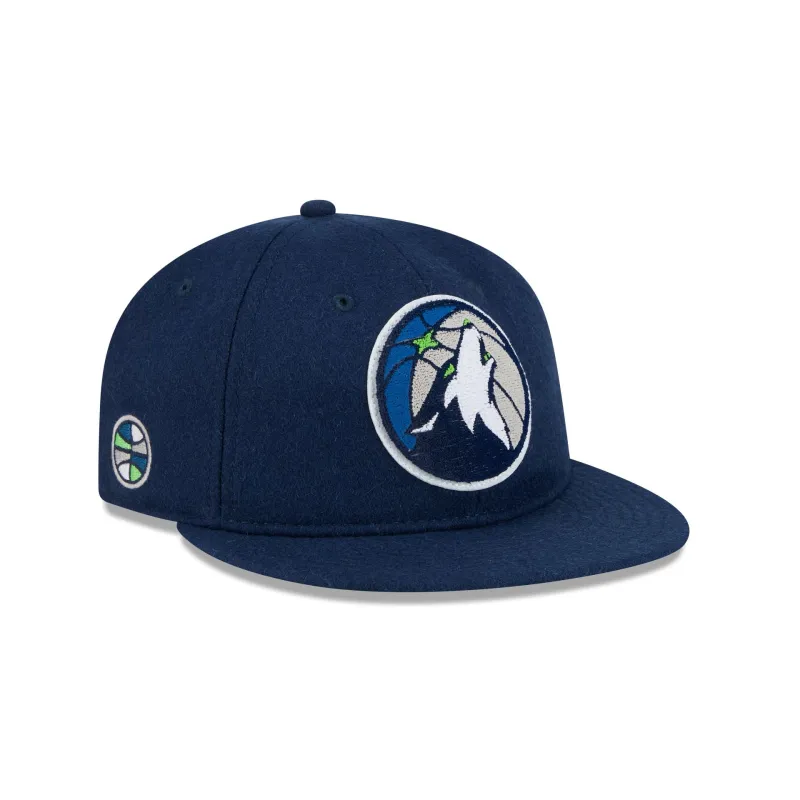 Minnesota Timberwolves Chenille Woven Retro Crown 9FIFTY Adjustable Hat made by New Era