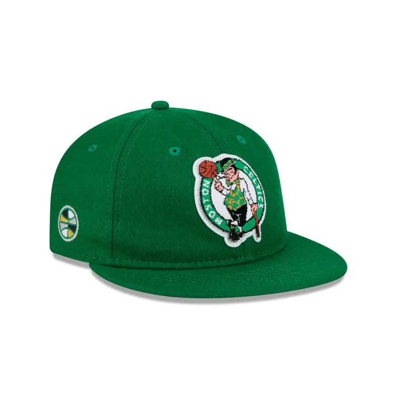 Boston Celtics Chenille Woven Retro Crown 9FIFTY Adjustable Hat sold by New Era