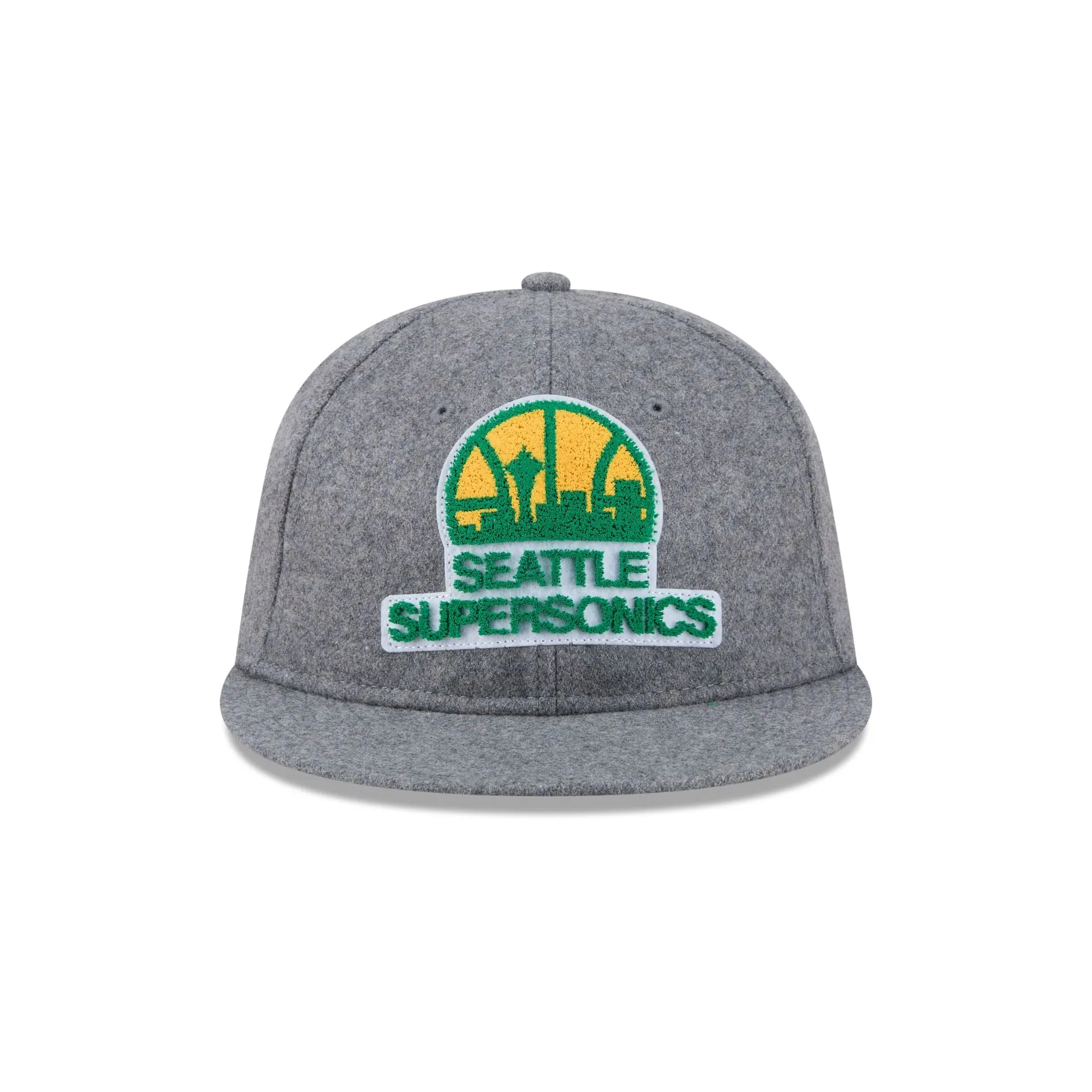 Seattle Supersonics Chenille Woven Retro Crown 9FIFTY Adjustable Hat sold by New Era product image thumbnail 2