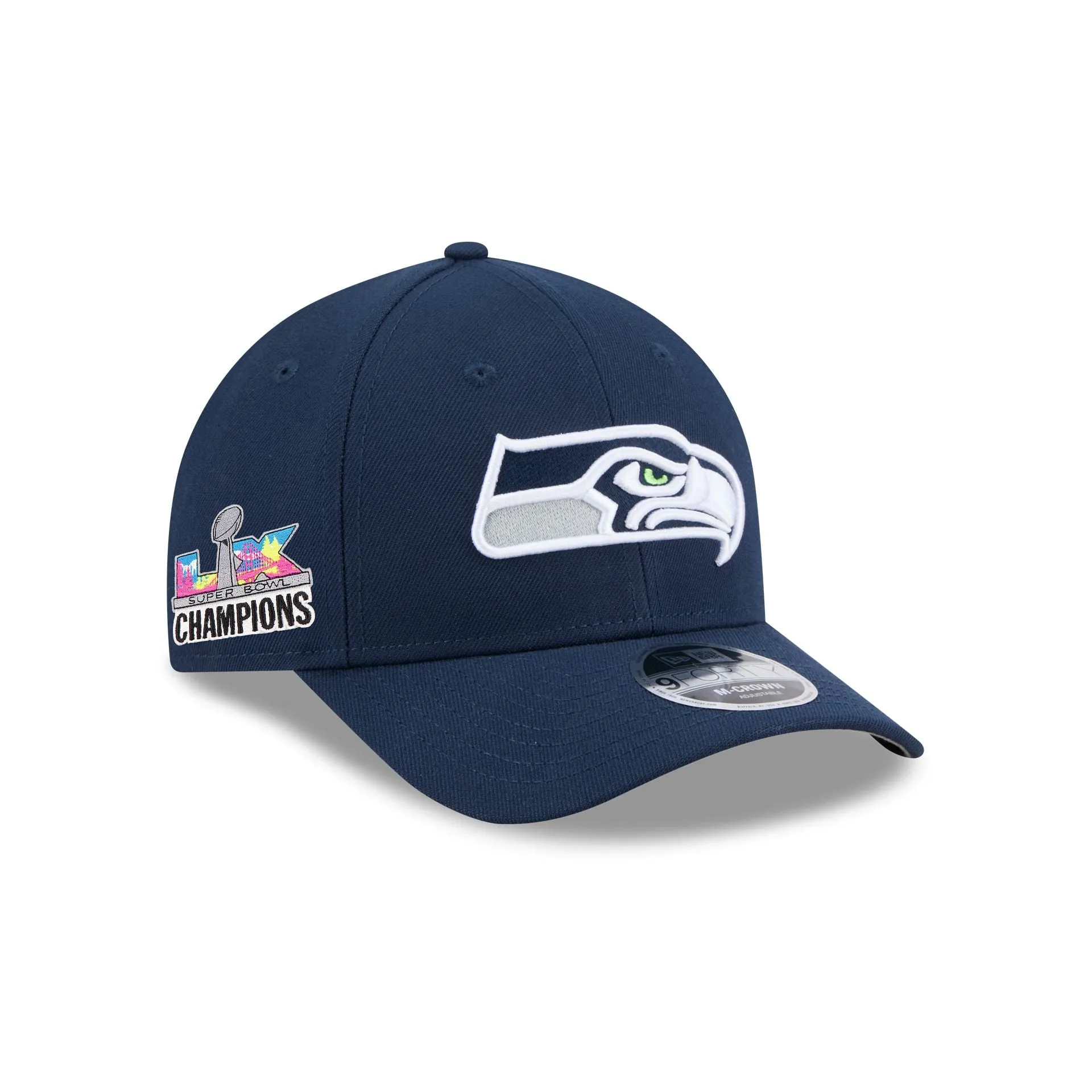 Seattle Seahawks Super Bowl LX Champions Sidepatch 9FORTY M-Crown Snapback Hat sold by New Era