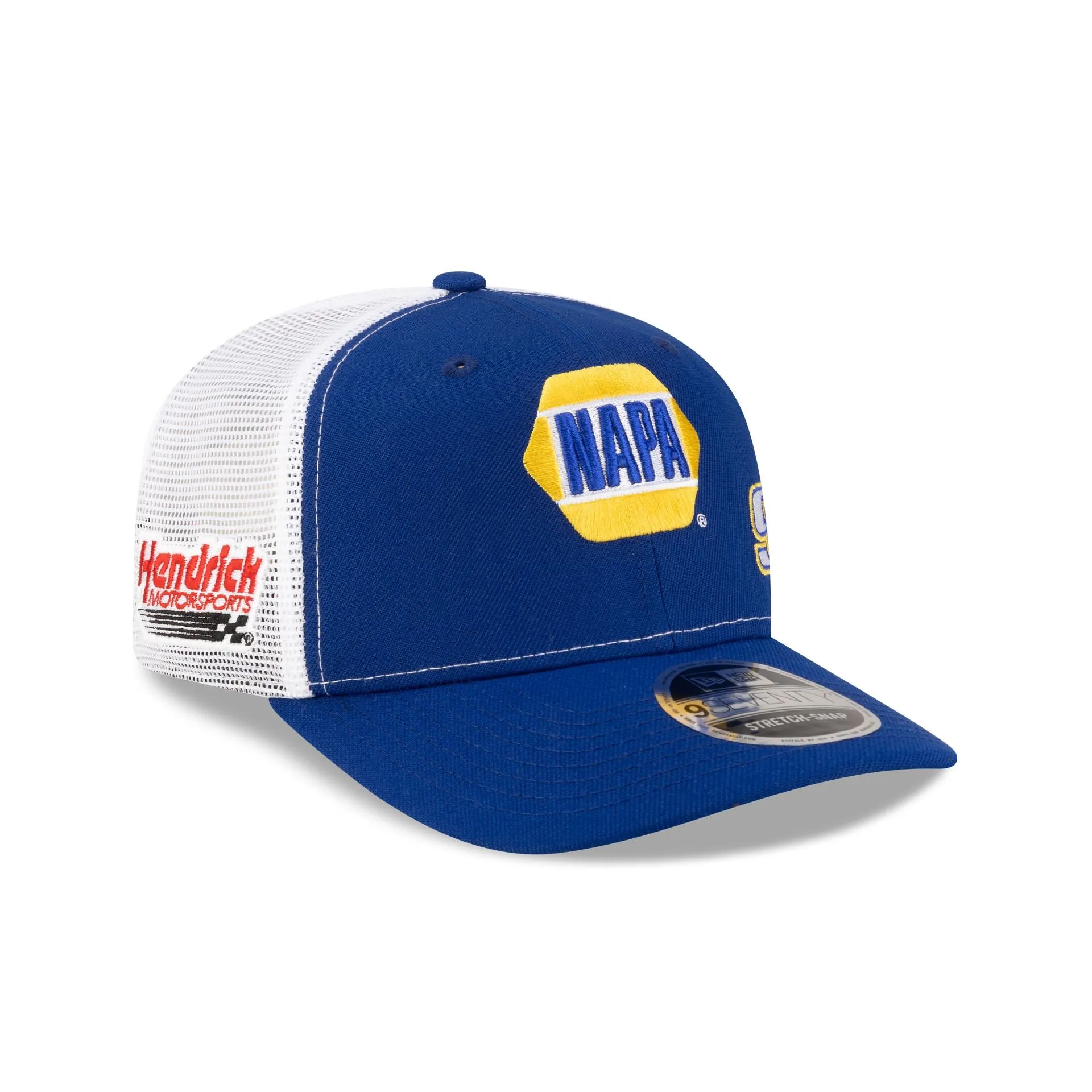 Hendrick Motorsports 2026 Chase Elliott NAPA Racing Partner 9SEVENTY Trucker Hat sold by New Era